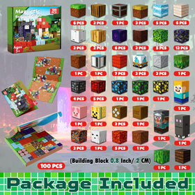 Magneverse Portal cubes close-up reveals sturdy magnets for smooth stacking.