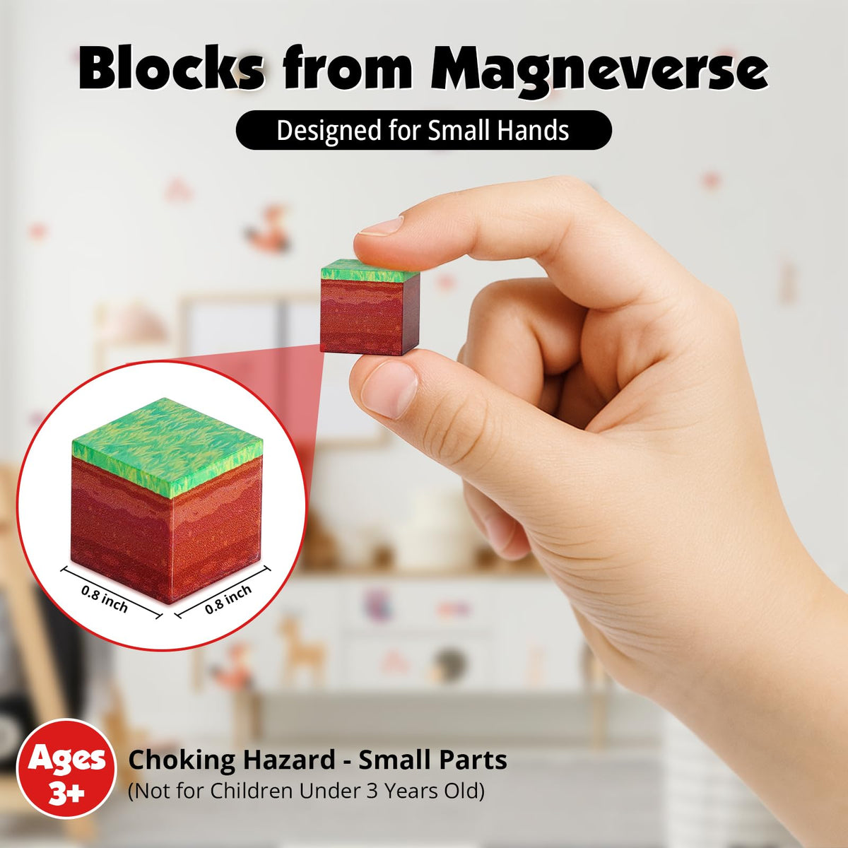 Magneverse Portal magnet stack demonstrates easy assembly for little hands.