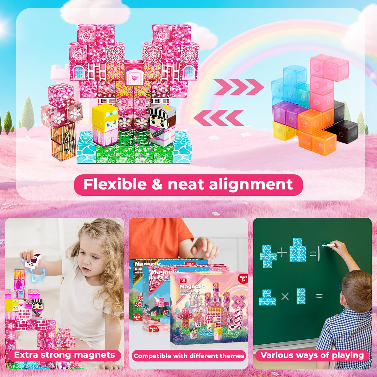 Magneverse safe durable blocks offer non-toxic materials and smooth edges.