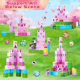 Magneverse strong magnets ensure secure connections for tall castles.