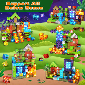 Magneverse lava portal forest themes inspire imaginative play