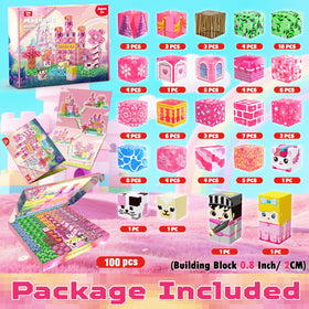 Magneverse transparent castle walls highlight sparkling visuals for royal playtime.