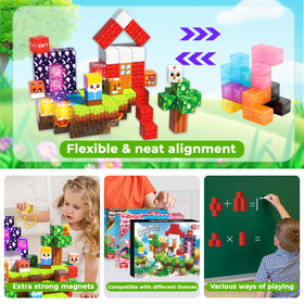 Gift-ready Magnevia magnetic blocks in an organized storage box