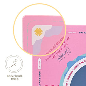 Magnolia Mahjong neoprene mat pink durable portable surface enhances travel play.