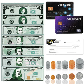 Magology bills and coins set for counting practice and early math skills.