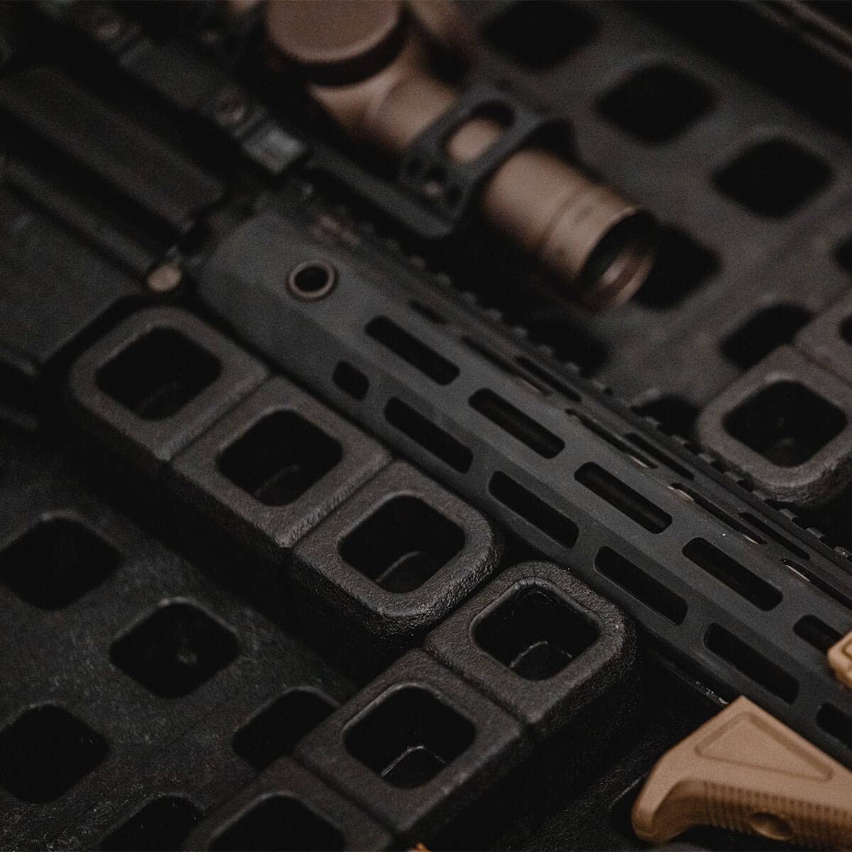 Magpul DAKA grid-block securing items for versatile storage setups