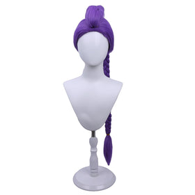 MAGQOO long light-purple braids wig for party costumes and daily play.