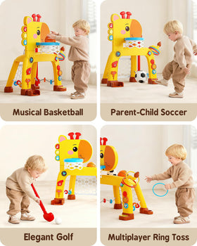 Magthic ring toss game image highlights colorful rings for motor skill practice.