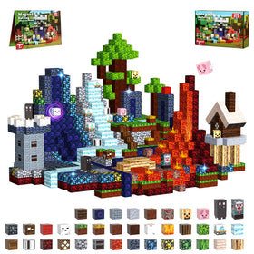Magtocore Magnetic Blocks 200pcs on table showcase colorful pieces for imaginative play and learning.