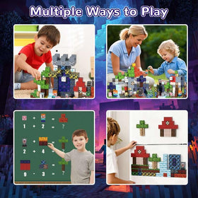Magtocore Magnetic Blocks idea-booklet provides guided building inspiration.