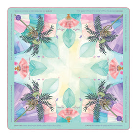 Mahjong Atelier Bloom Floral mat top view for stylish game nights.