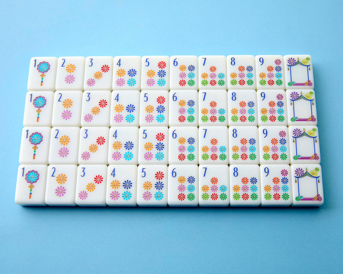 Dragons tiles with bold red accents add visual interest to games
