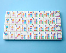 Dragons tiles with bold red accents add visual interest to games