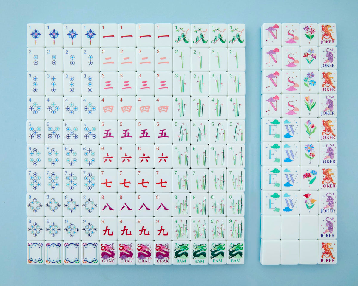 Celestial teal-backed design enhances style for family game night.