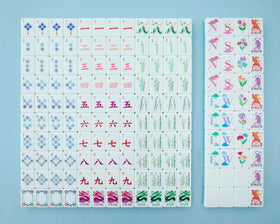 Celestial teal-backed design enhances style for family game night.