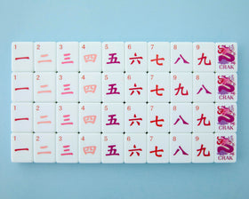 Mahjong Co Celestial 160 acrylic pieces ensure a full set.