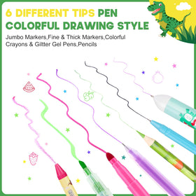 Maigozon dinosaur gel pens for playful, themed lettering.