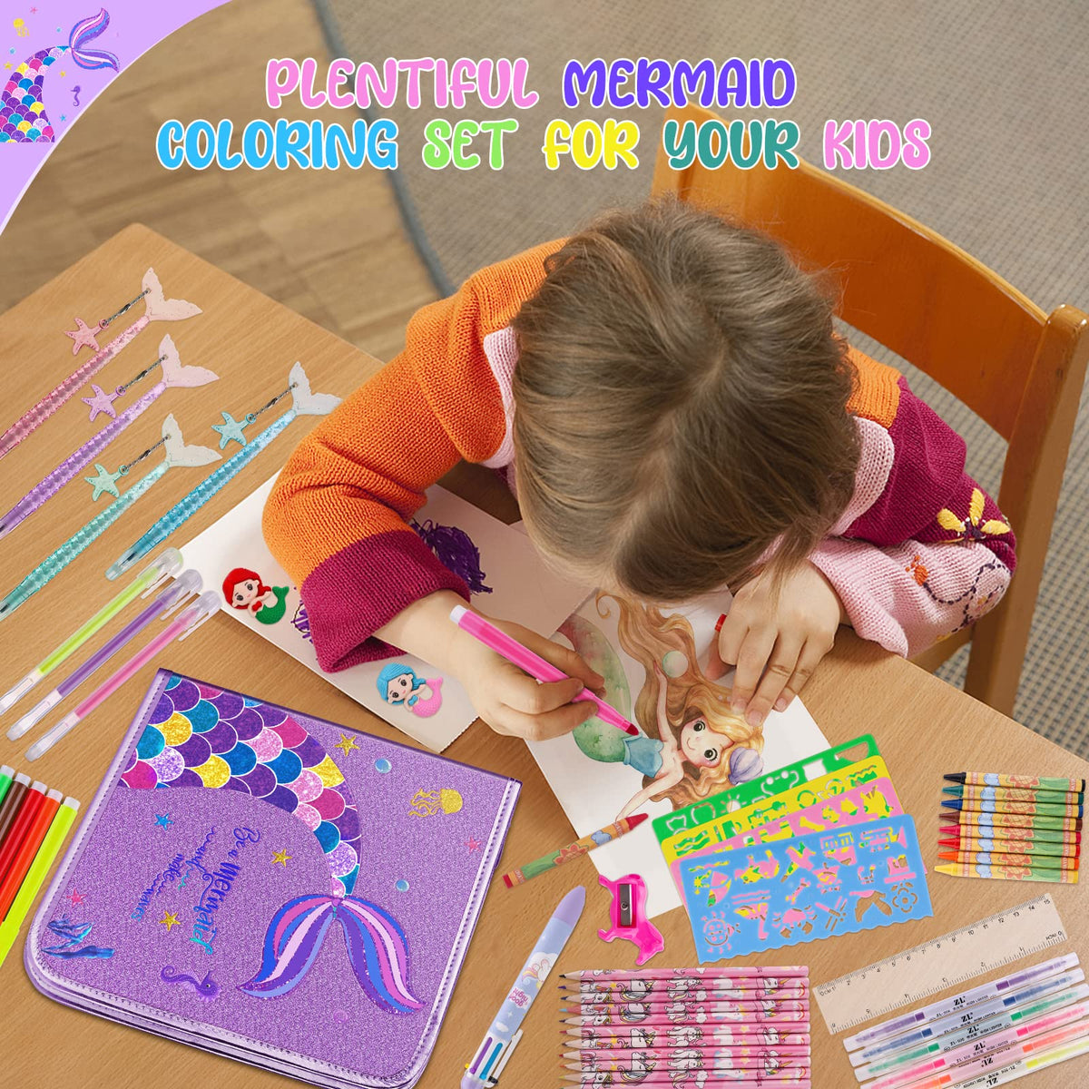 MAIGOZON mermaid crafts ideas inspire kids' creative time.