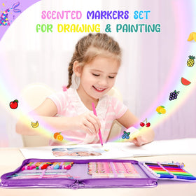 MAIGOZON crayons and gel pens for bold colors.