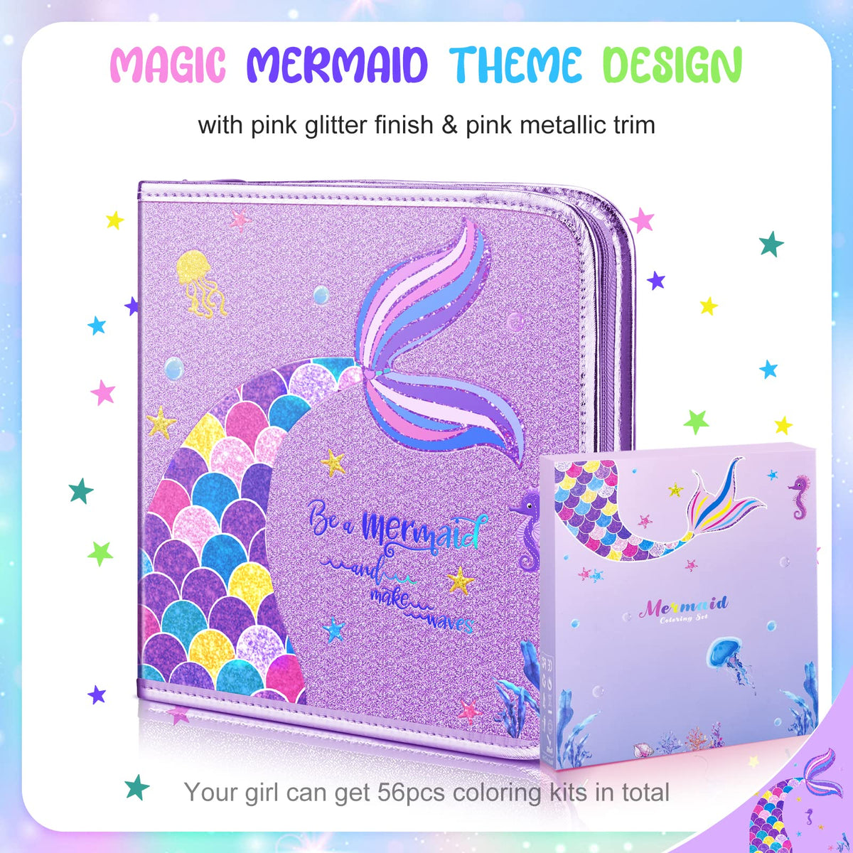 MAIGOZON stencils and ruler guide precise mermaid crafts.