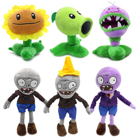 Maikerry PVZ plush 6pc set displayed together for imaginative play and collection