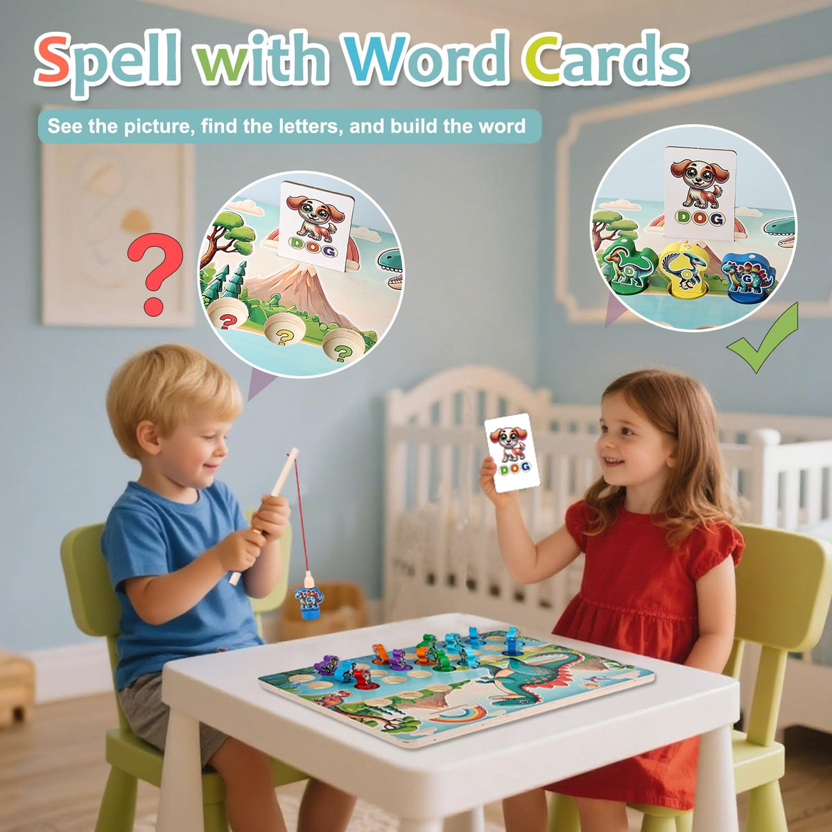 Mailuren ABC word-building cards help simple words form confidently.