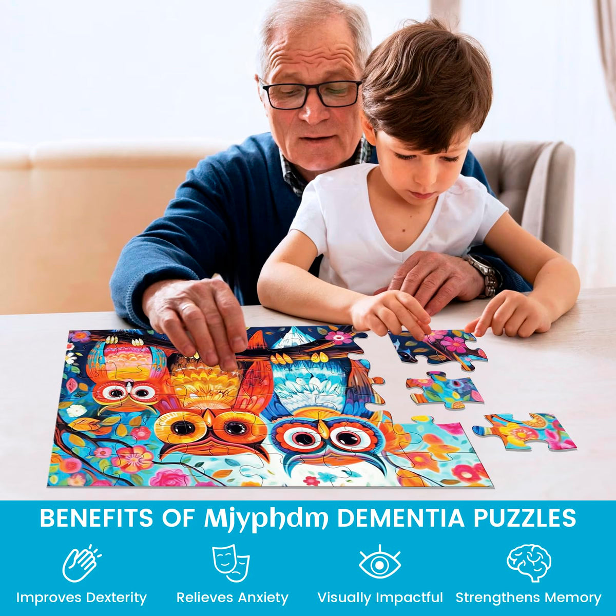 Maiqufa social-interaction gift scene emphasizes sharing puzzles with loved ones.