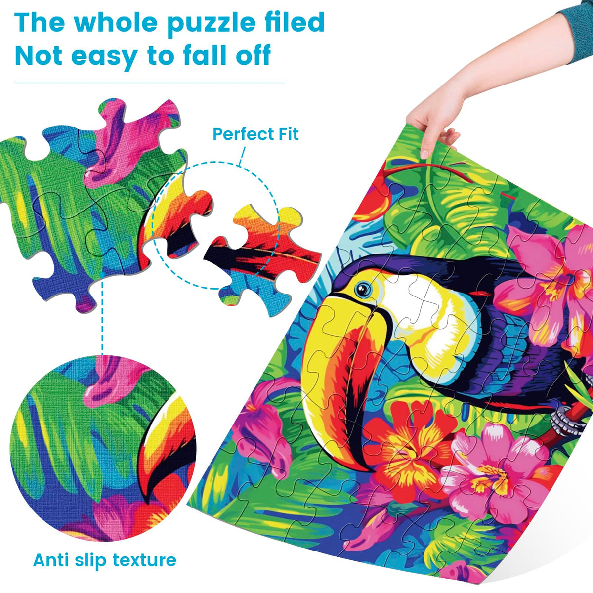 Maiqufa vibrant-clear imagery on puzzles with vivid colors.