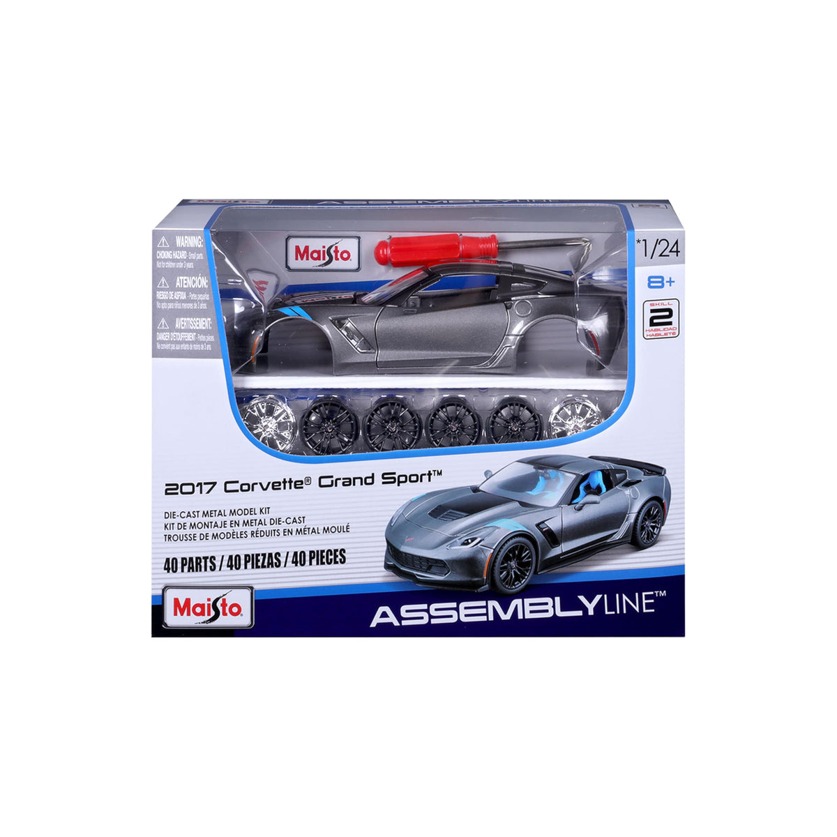 Die-cast body of Maisto Corvette Grand Sport for collectors