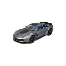 Maisto 1:24 Assembly Line Corvette Grand Sport with doors open for display