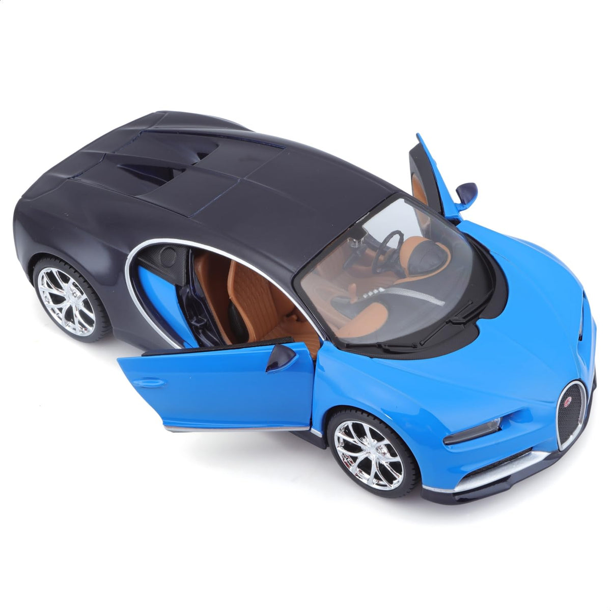 Maisto Bugatti Chiron 1:24 engine compartment opens for realistic inspection