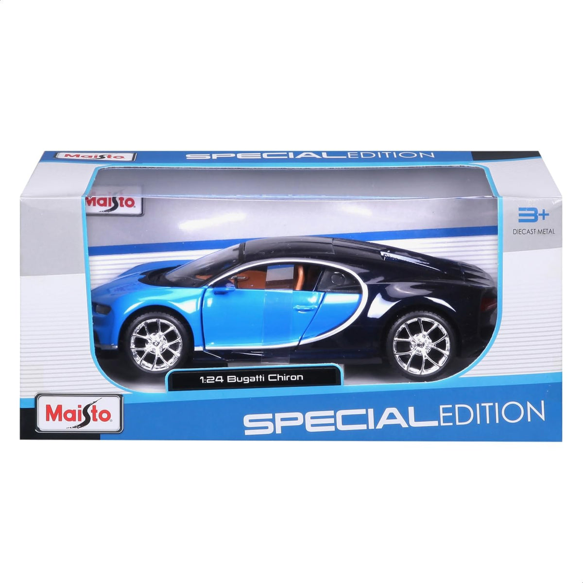 Maisto Bugatti Chiron 1:24 packaging image suitable for gifting