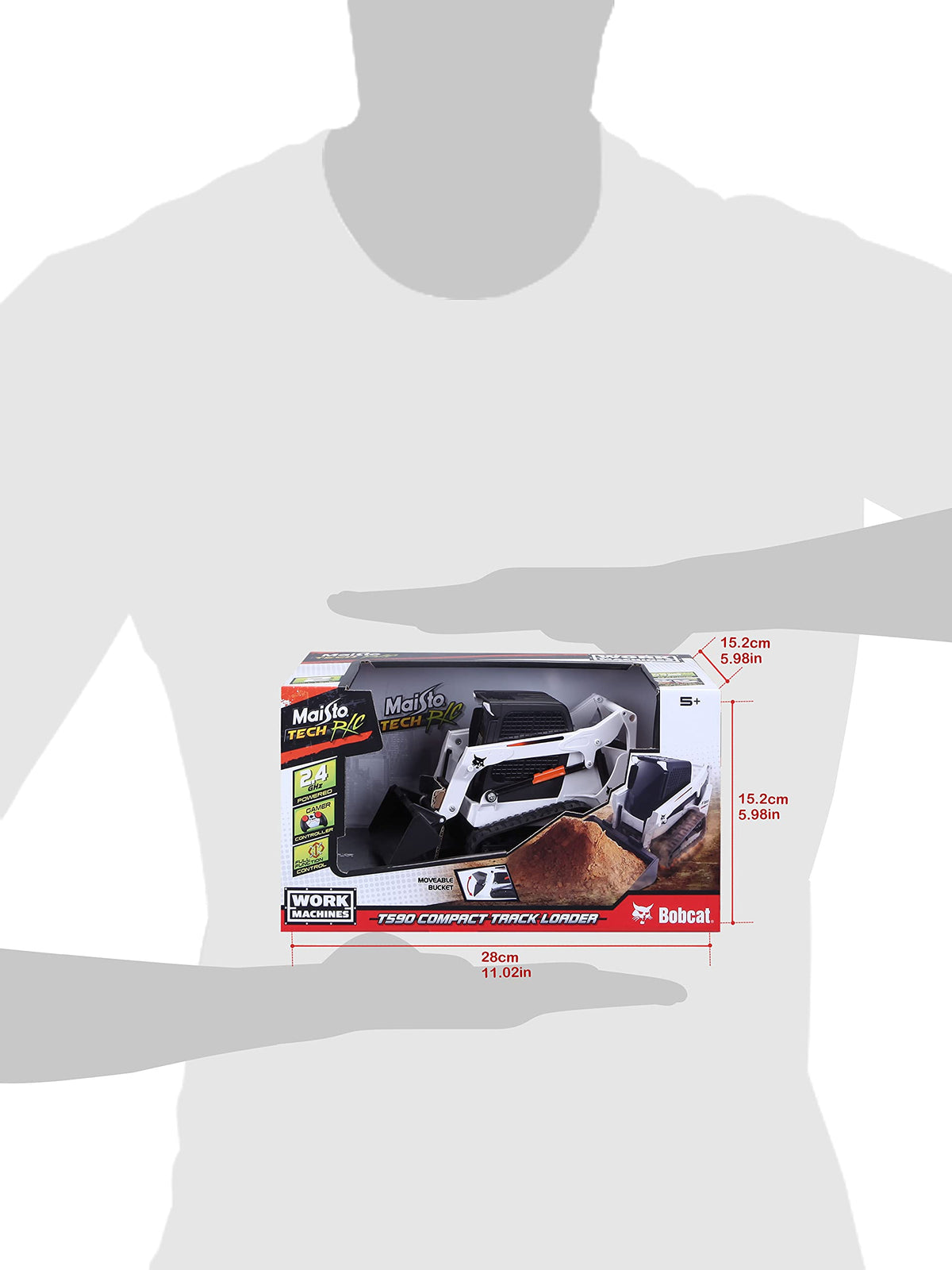 Maisto Tech RC Bobcat T590 packaging, ready-to-collect presentation