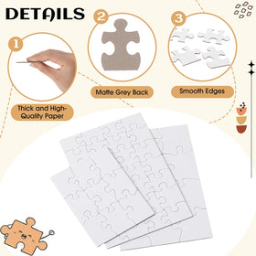 Maitys 12-piece blank puzzle set suitable for group art sessions