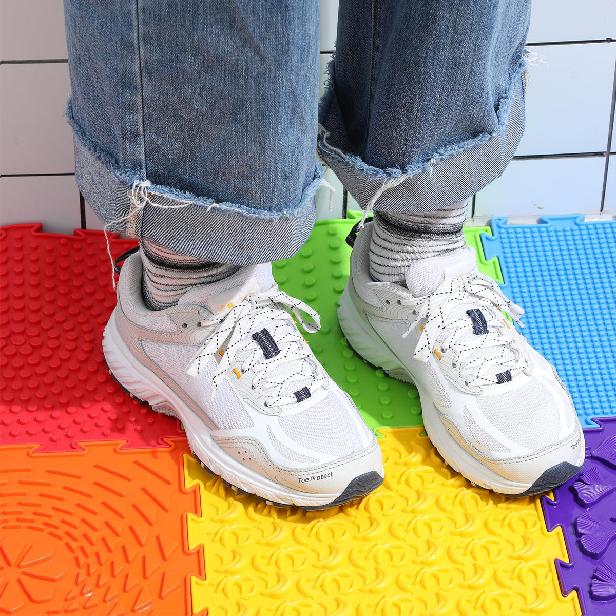 Maitys sensory mats raised patterns supporting safe, interactive foot exploration