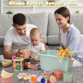 Majabike wooden sorting puzzle enhances problem-solving and hand-eye coordination.