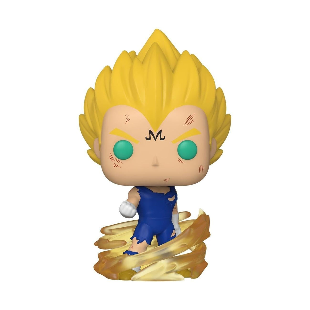 Majin Vegeta Funko Pop display box for secure shelf presentation.