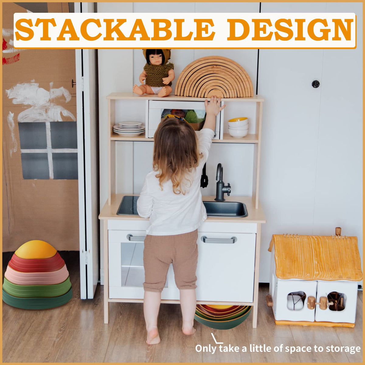 makarci Balance Stones durable PP material withstands outdoor use