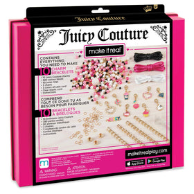 Juicy Couture charm collection with 10 charms for unique bracelet designs.