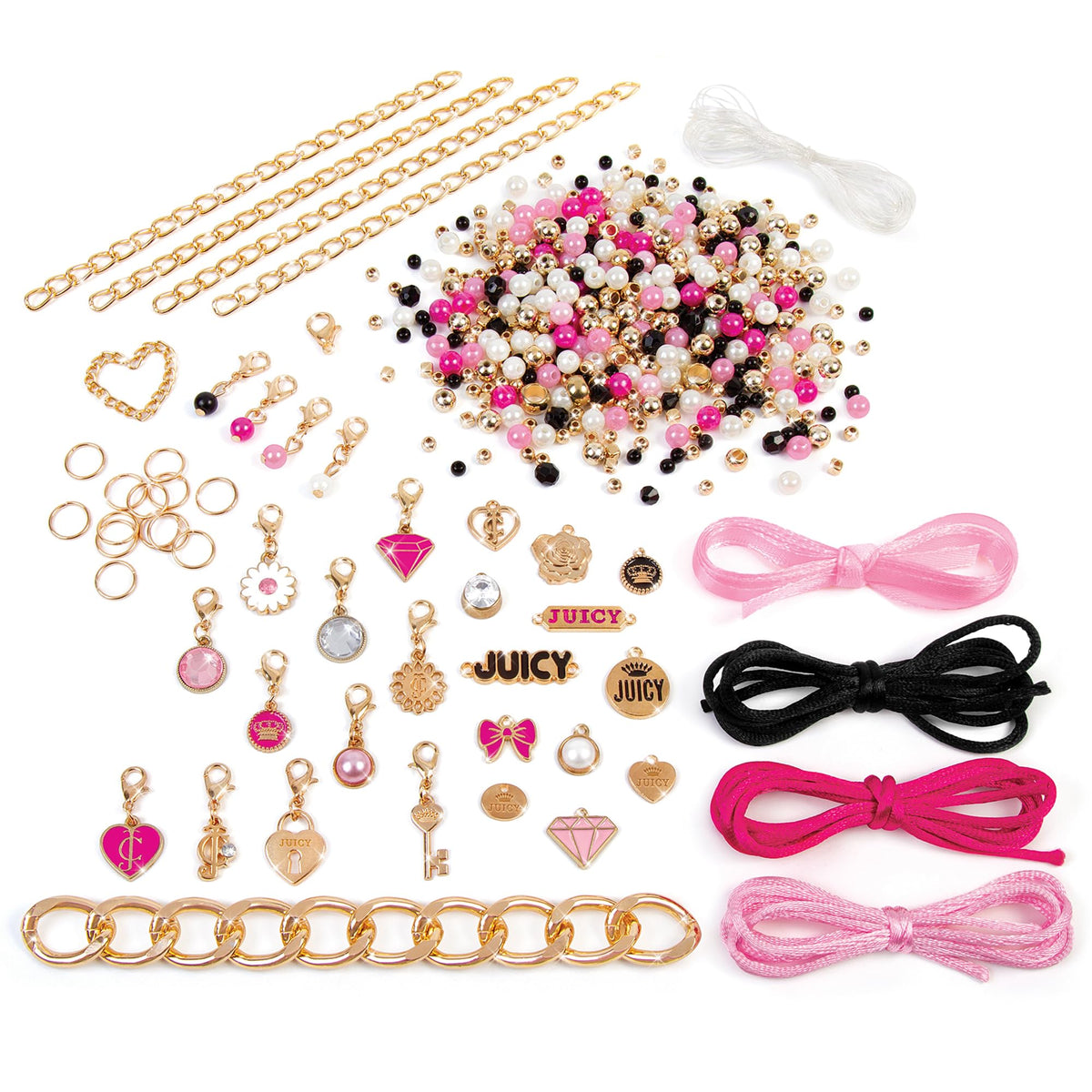 Make It Real Juicy Couture dazzling beads for vibrant bracelet designs.