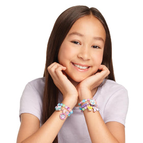 Make It Real Purr-Fect Wash N Bead Bracelets beads-drying-display shows finished colors