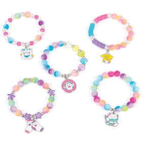 Make It Real Purr-Fect Wash N Bead Bracelets fizzy-powder packets close-up