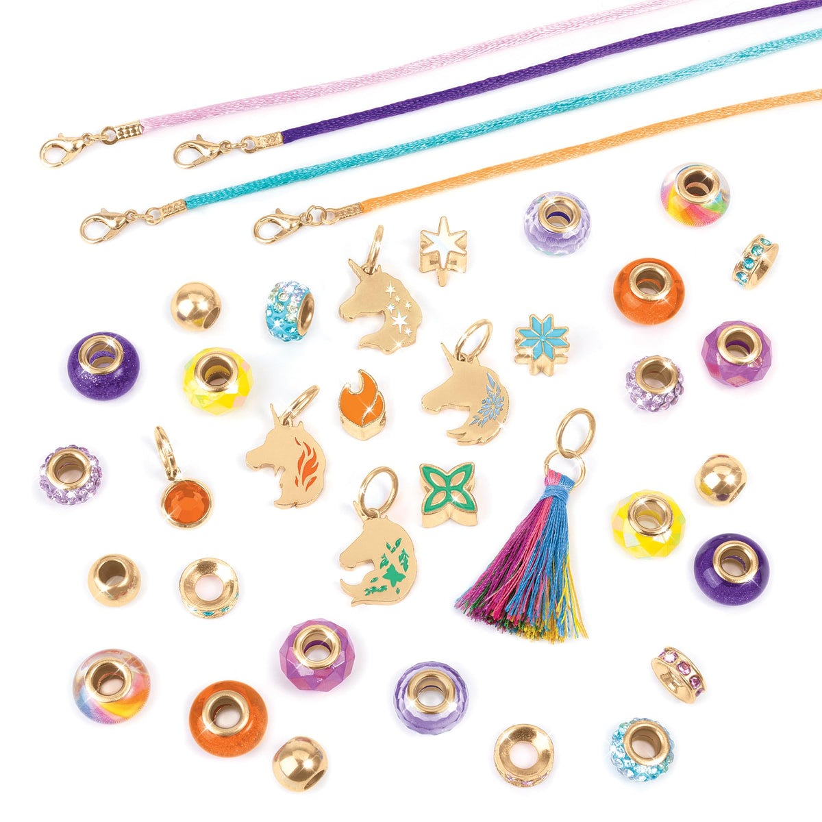 Make It Real Unicorn Academy four-bracelet layout highlights creative mixing options.