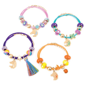Make It Real Unicorn Academy pendant charms close-up shows whimsical characters.