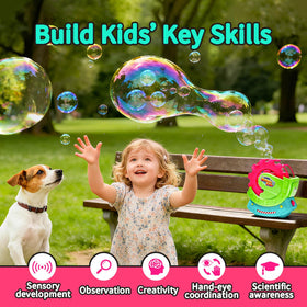 Secure AA battery compartment enabling cordless, safe play for kids.