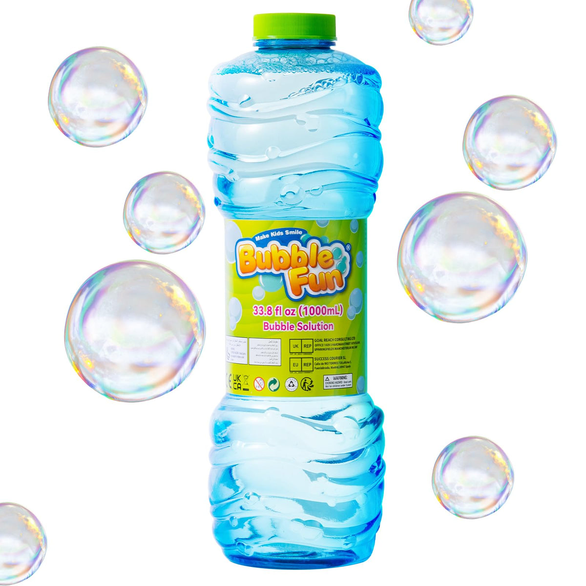 Make Kids Smile Bubble Fun large bottle 33oz for backyard parties