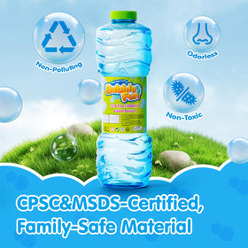 Bubble Fun ready-to-use formula poured easily for quick play