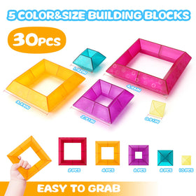 MAKE KIDS SMILE BUBBLE FUN stacking play promotes problem solving and spatial awareness.