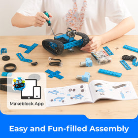 Makeblock mBot Ranger line-tracking-sensor helps kids follow lines with precision.