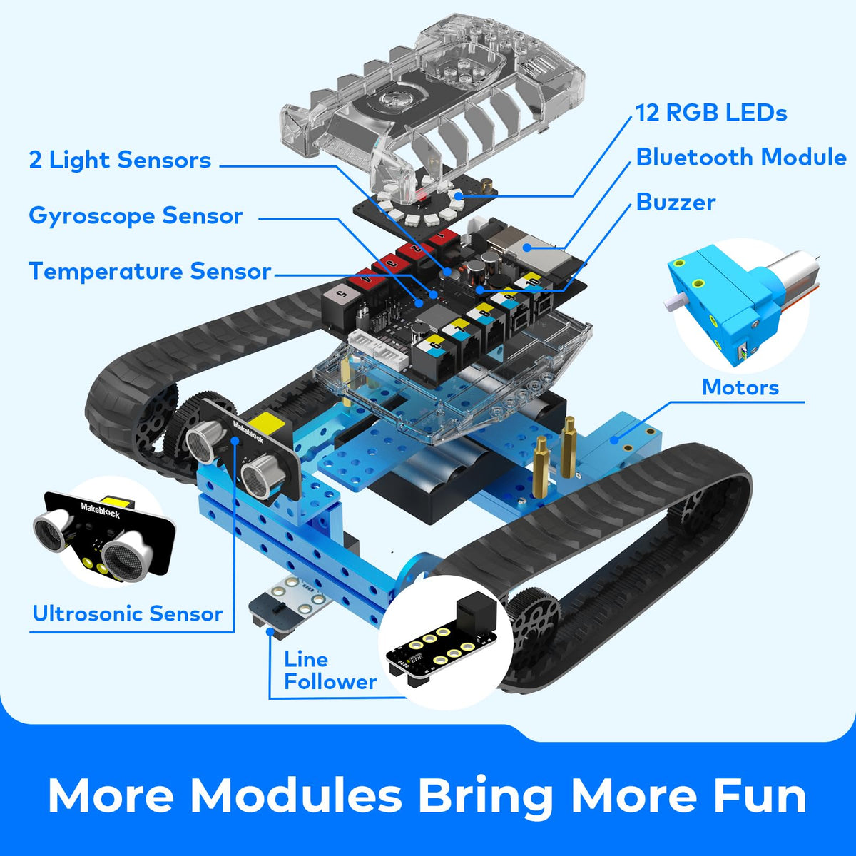 Makeblock mBot Ranger mblock5-app-control supports Scratch and Arduino learning.